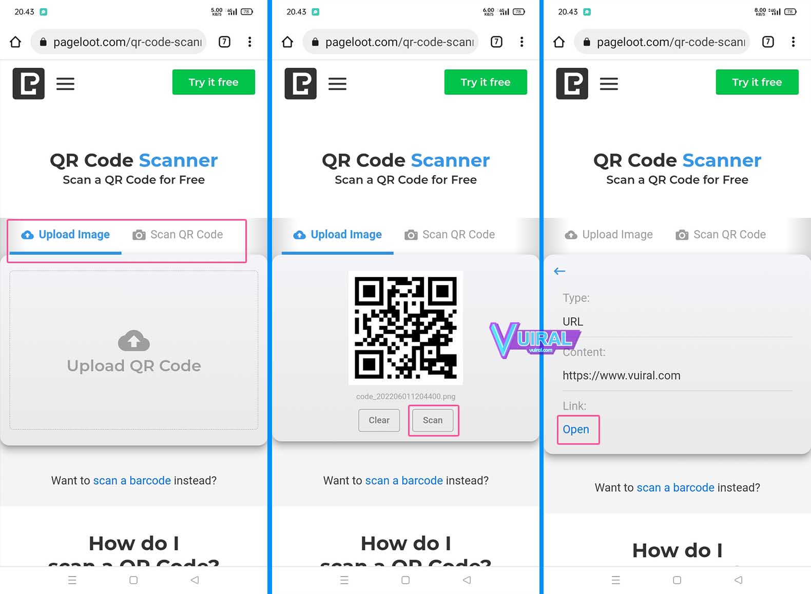 Cara Scan Barcode Dan QR Code Di HP Sendiri Tanpa Aplikasi Vuiral